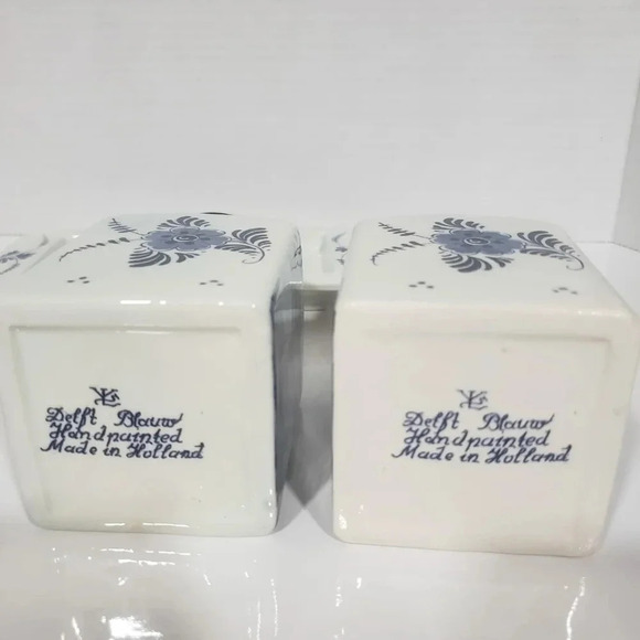 Vintage Delft Blauw Blue/White  Canister/Spice Jar Set. - Picture 7 of 12